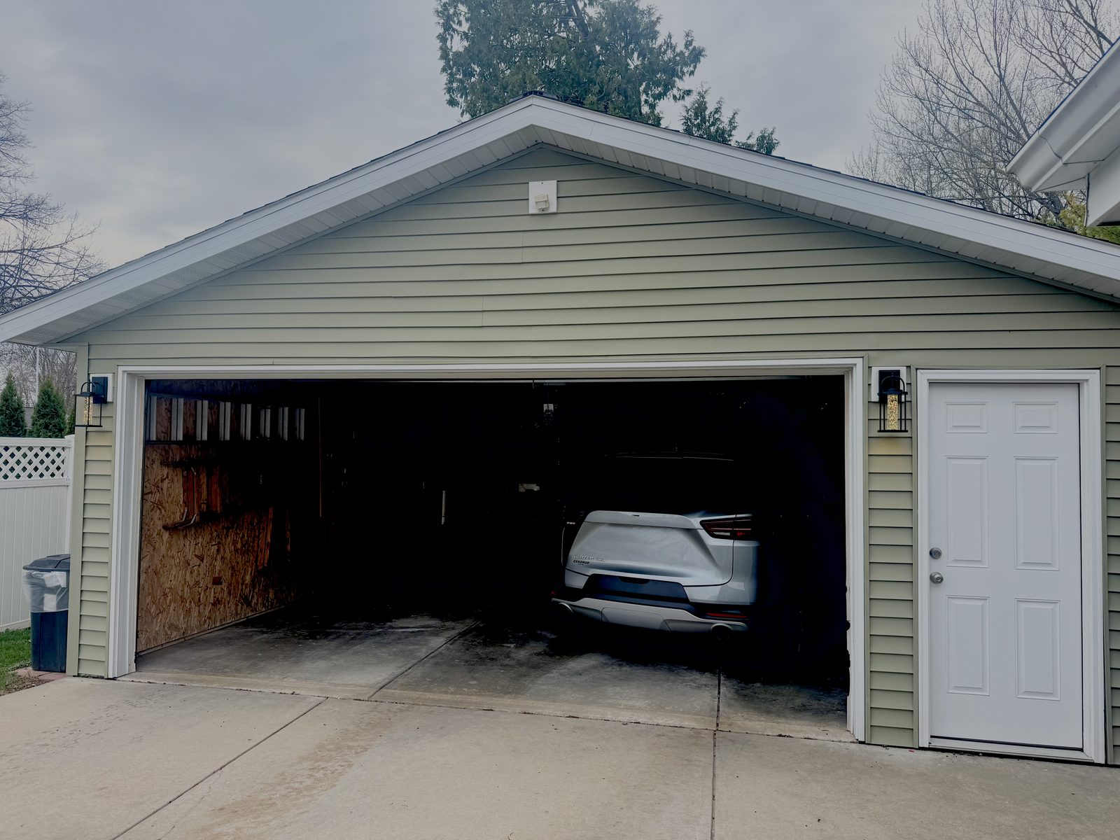 Garage and exterior lighting